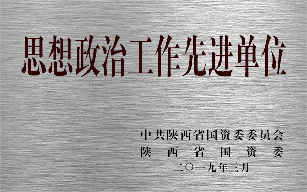 公司獲陜西省國資委2018年度思想政治工作先進(jìn)單位