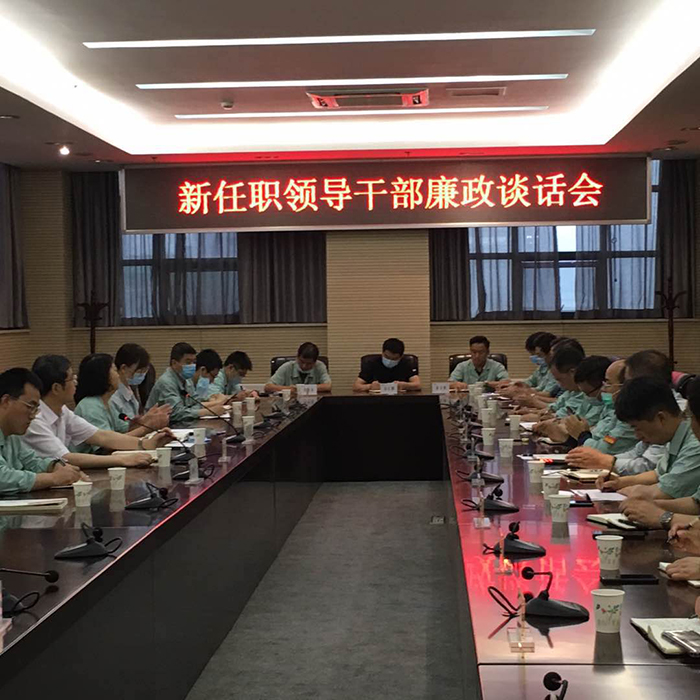 公司紀(jì)委對新提任領(lǐng)導(dǎo)干部進(jìn)行集體廉政談話